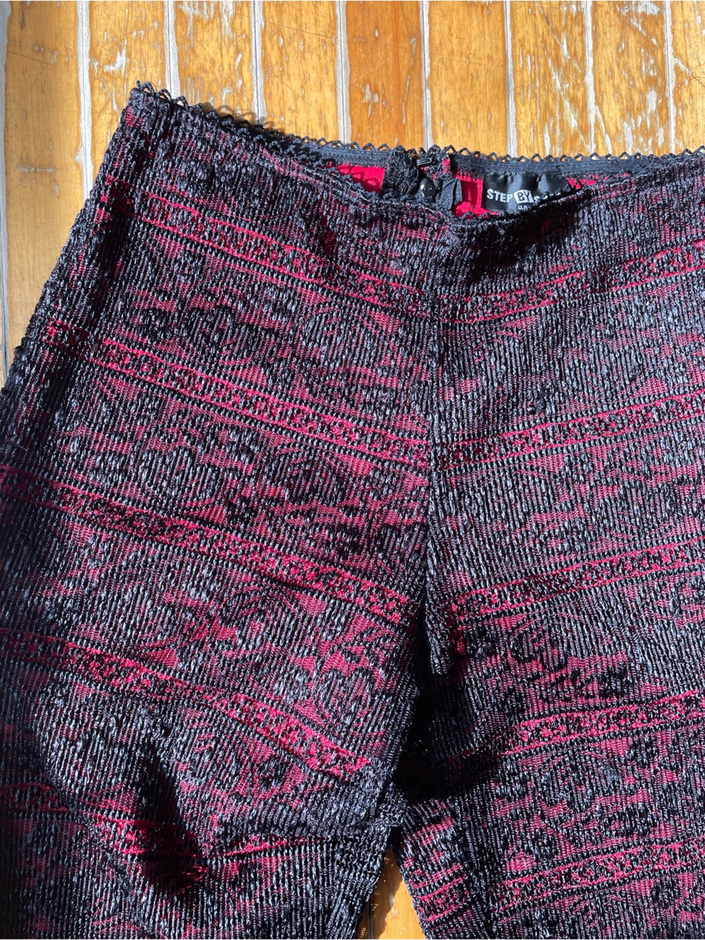 Vintage Y2K Double Layer Lace Flare Pants